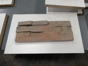 manufactured stone on melamine board